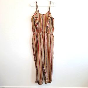 NWT Thread Story Striped Jumpsuit Women's Size XL